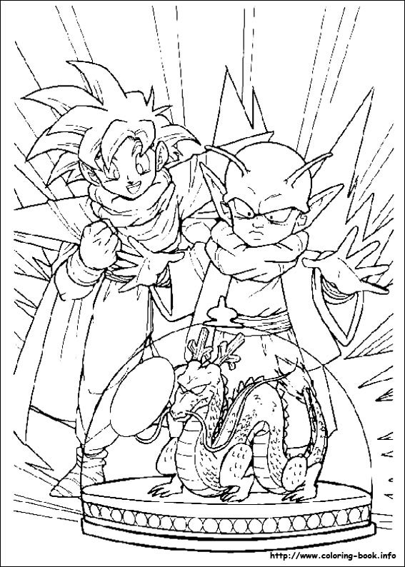 Dragon Ball Z coloring picture